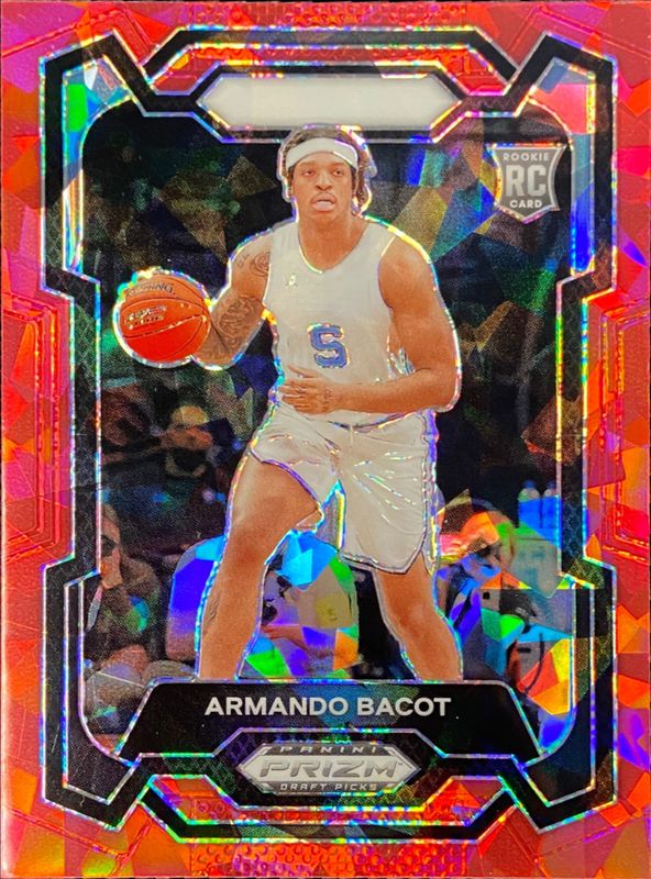 Armando Bacot 2024 Prizm Draft Picks #79 Red Ice RAW