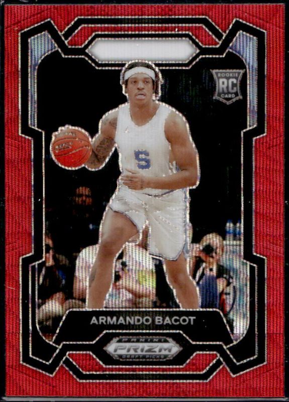 Armando Bacot 2024 Prizm Draft Picks #79 Red Wave RAW