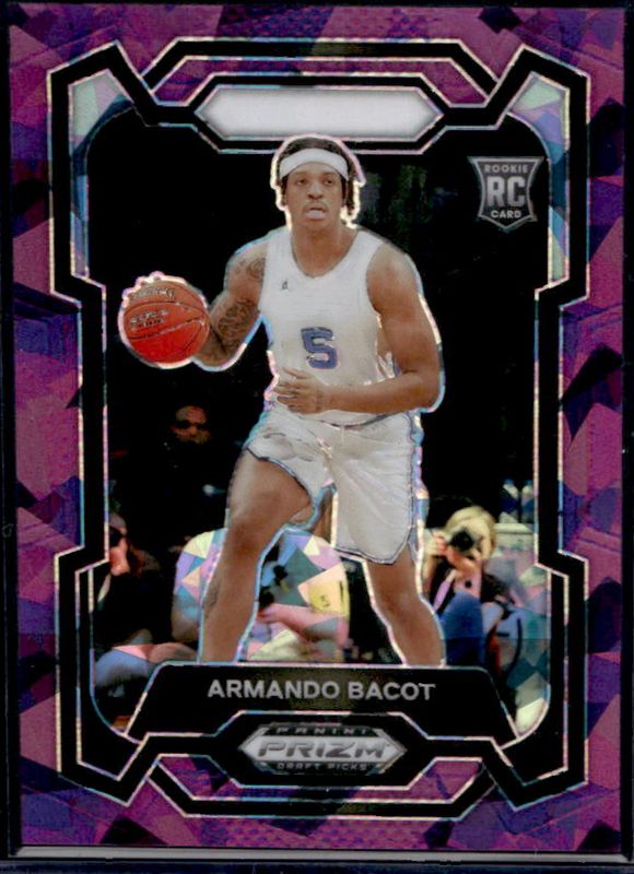 Armando Bacot 2024 Prizm Draft Picks #79 Purple Ice /149 RAW
