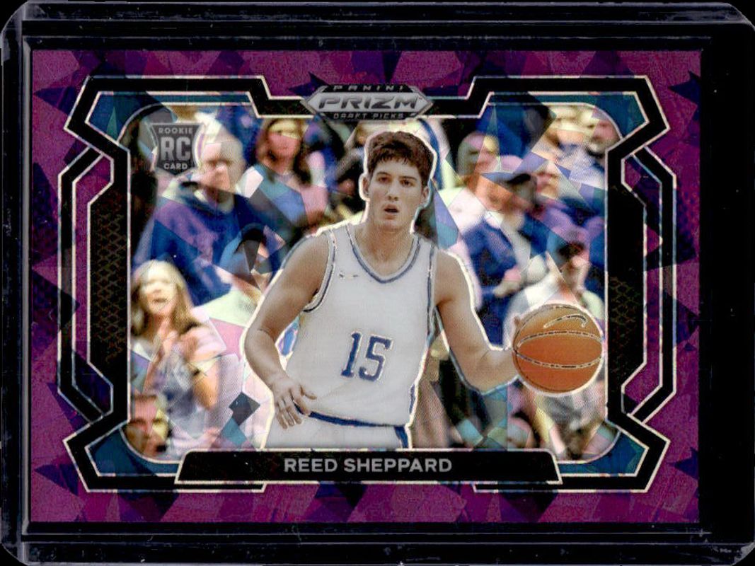 Reed Sheppard 2024 Prizm Draft Picks #21b Purple Ice /149 Rookie RAW