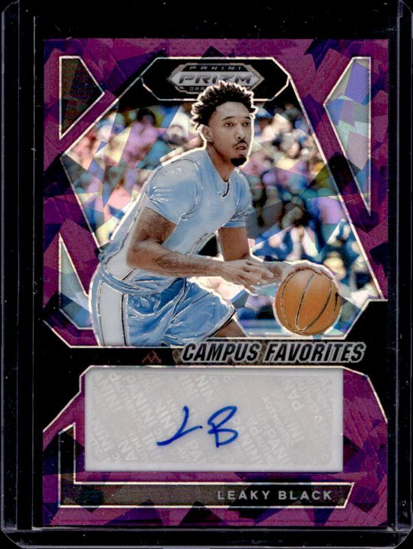2024 Prizm Draft Picks #CFS-LBK Campus Favorites Signatures - Purple Ice /99