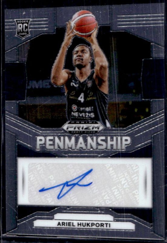 Ariel Hukporti 2024 Prizm Draft Picks #P-HUK Penmanship Rookie RAW
