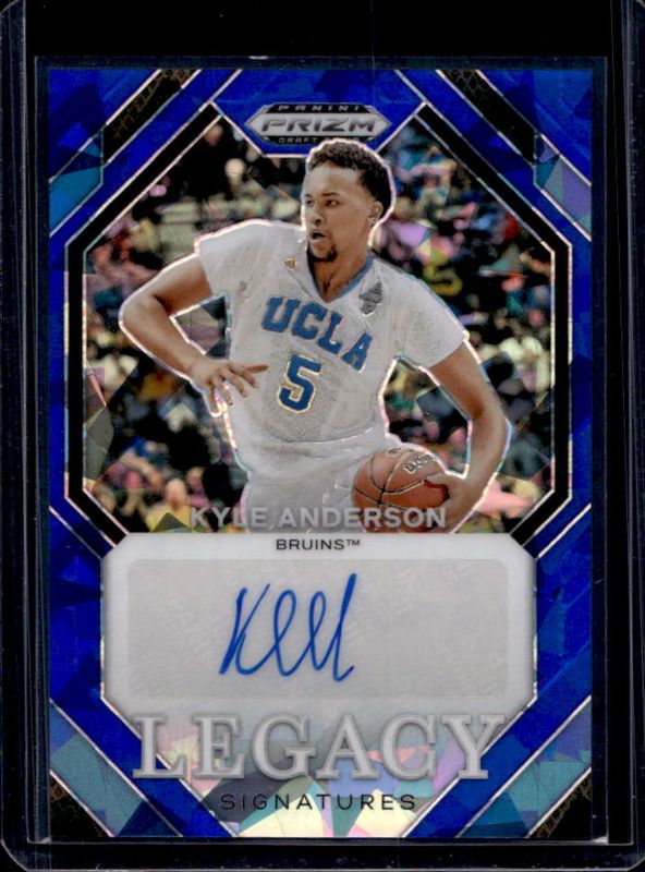 Kyle Anderson 2024 Prizm Draft Picks #LS-KYA Legacy Signatures - Blue Ice RAW