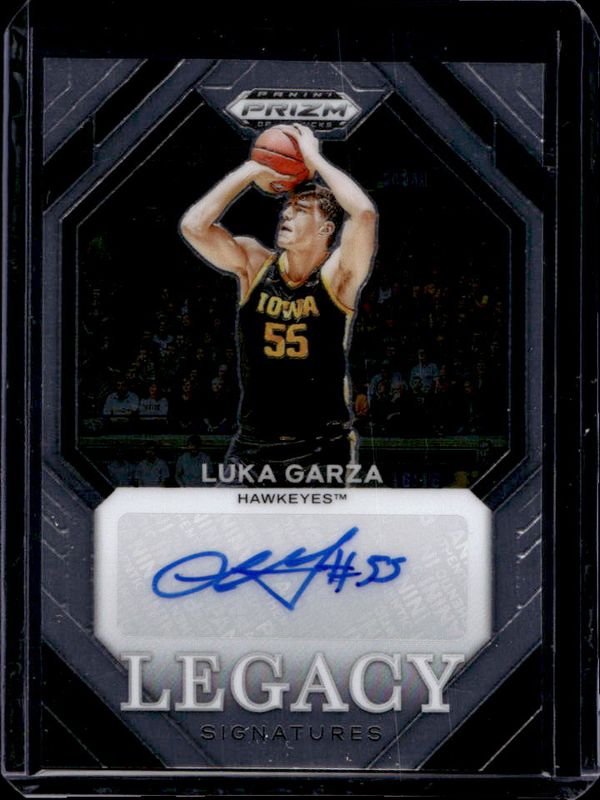 Luka Garza 2024 Prizm Draft Picks #LS-LGZ Legacy Signatures RAW
