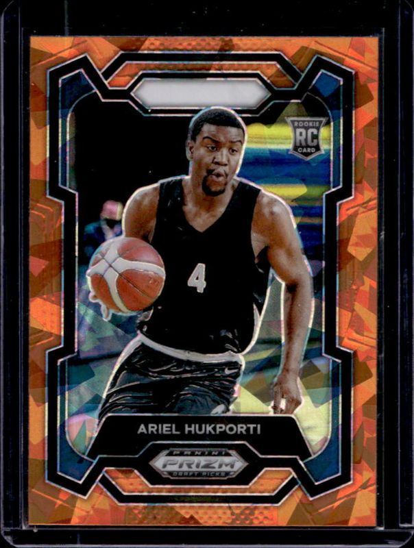Ariel Hukporti 2024 Prizm Draft Picks #78 Orange Ice Rookie RAW