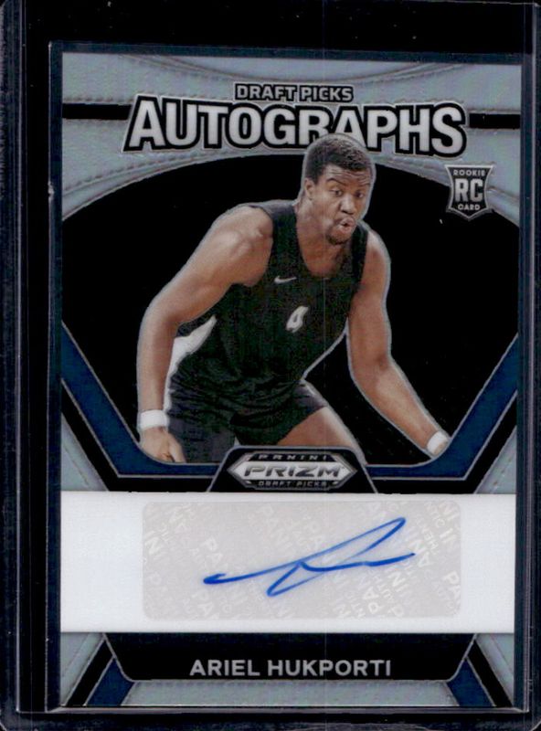 Ariel Hukporti 2024 Prizm Draft Picks #DPA-HUK Draft Picks Autographs - Silver Rookie RAW
