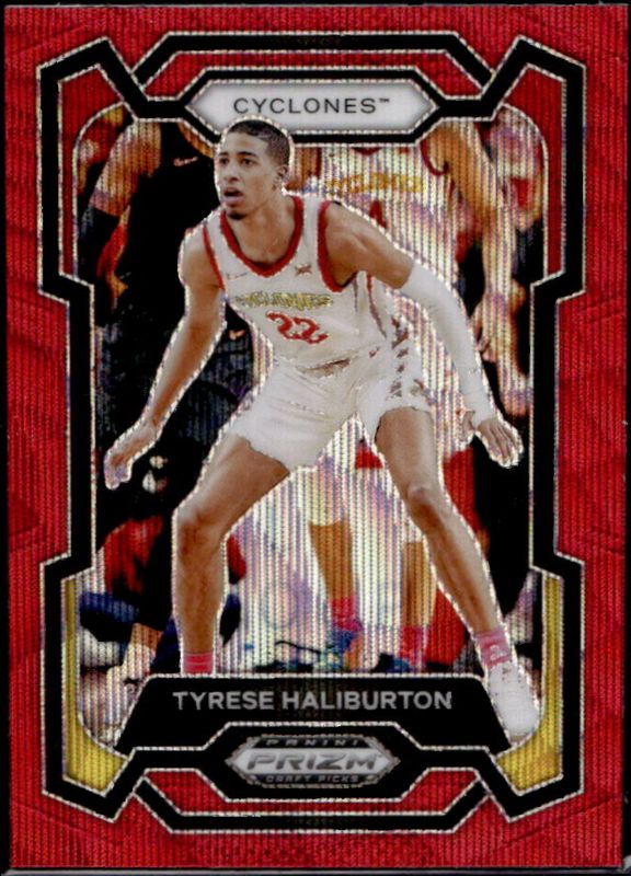 Tyrese Haliburton 2024 Prizm Draft Picks #65 Red Wave RAW