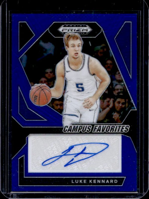 Luke Kennard 2024 Prizm Draft Picks #CFS-LKK Campus Favorites Signatures - Blue /149 RAW