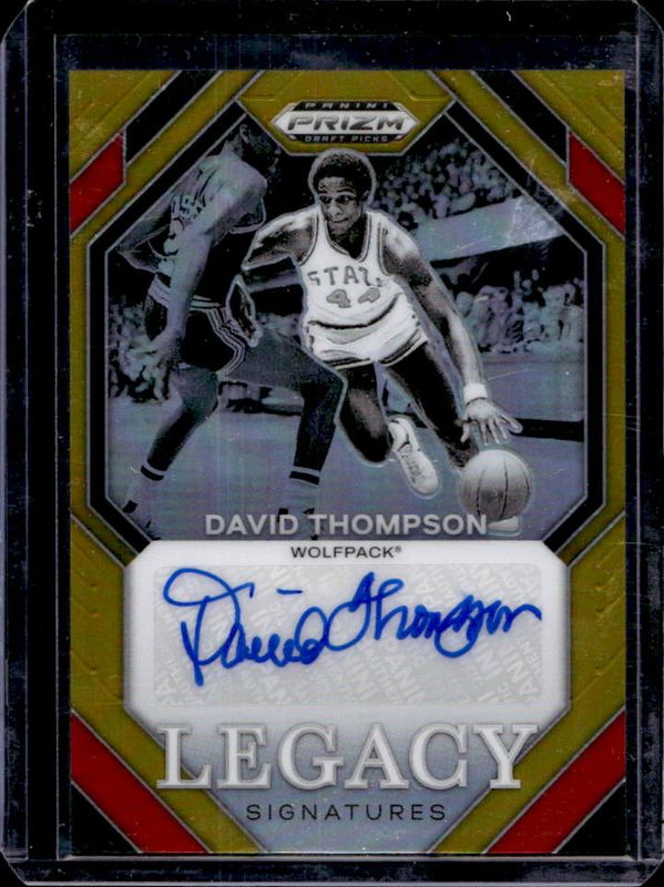 David Thompson 2024 Prizm Draft Picks #3 Legacy Signatures - Gold /10 RAW