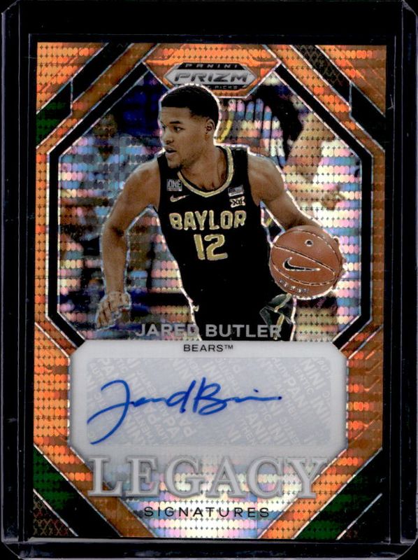 Jared Butler 2024 Prizm Draft Picks #LS-JBT Legacy Signatures - Orange Pulsar /49 RAW