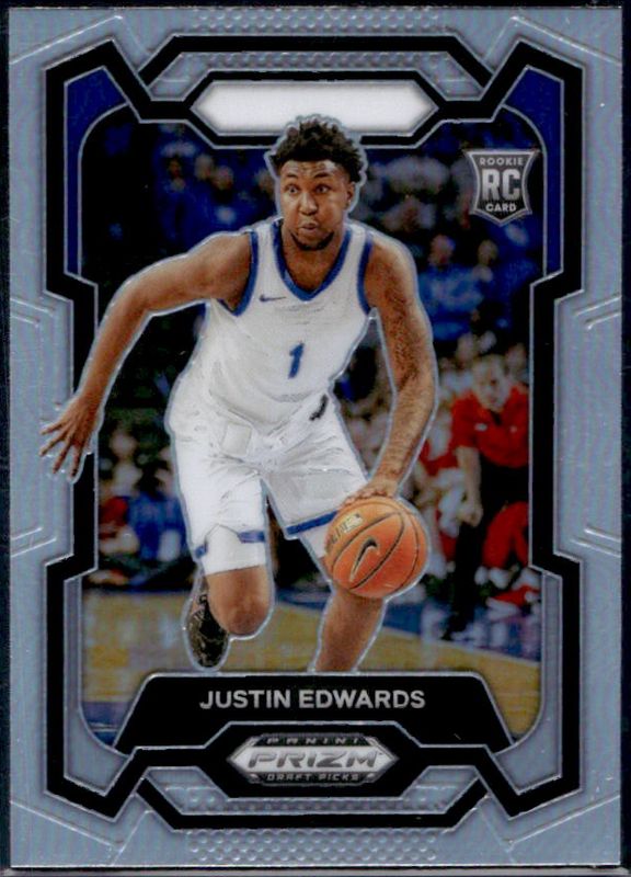 Justin Edwards 2024 Prizm Draft Picks #25 Silver RAW
