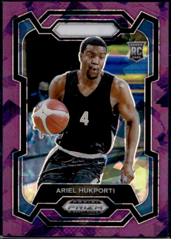 Ariel Hukporti 2024 Prizm Draft Picks #78 Purple Ice /149 Rookie RAW