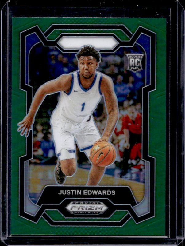 Justin Edwards 2024 Prizm Draft Picks #25 Green RAW