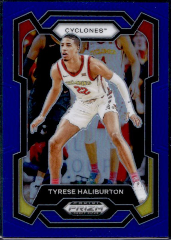 Tyrese Haliburton 2024 Prizm Draft Picks #65 Blue /199 RAW