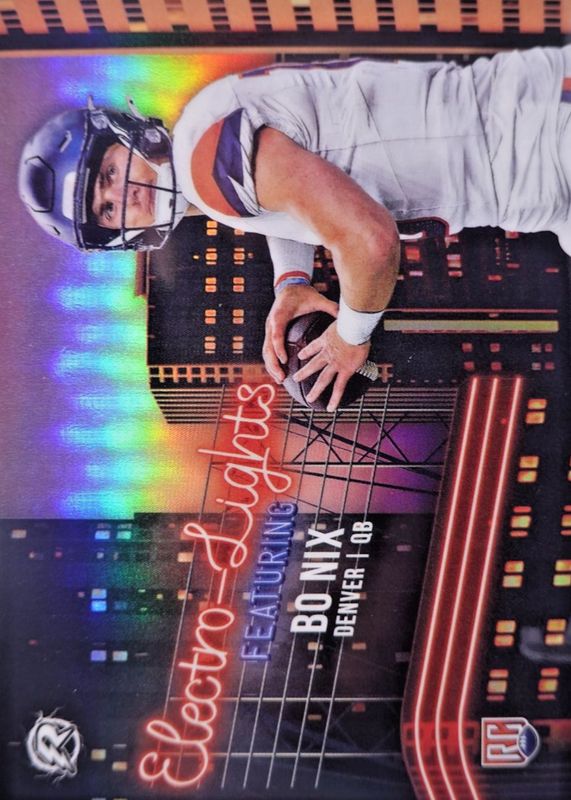 Bo Nix 2024 Topps Resurgence #EL-8 Electro-Lights /(SSP) Rookie RAW