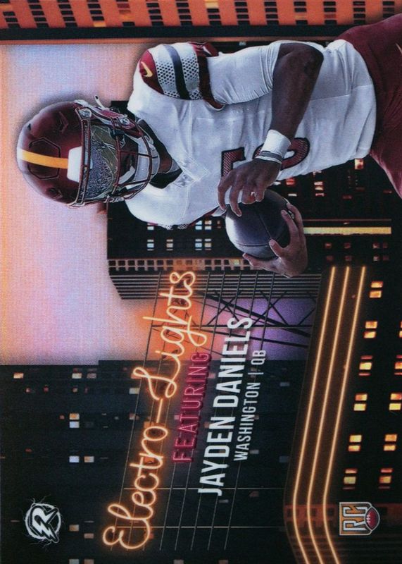 Jayden Daniels 2024 Topps Resurgence #EL-6 Electro-Lights /(SSP) Rookie RAW
