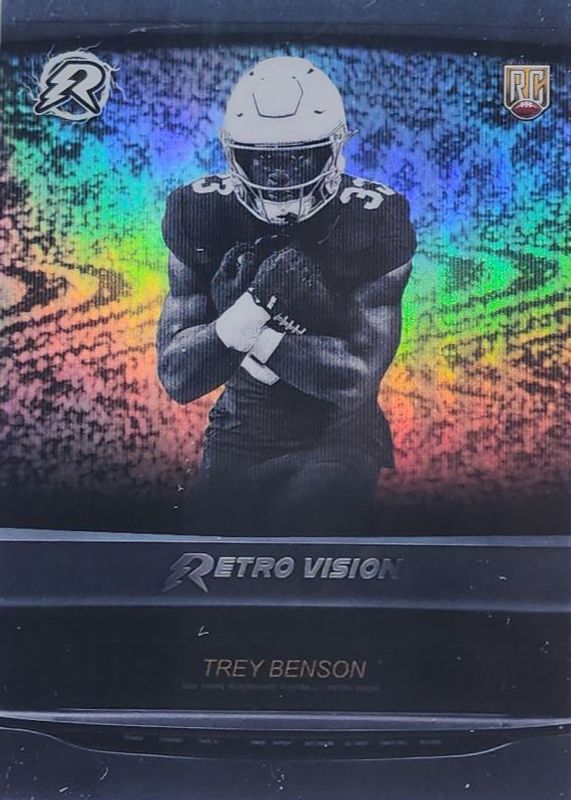 Trey Benson 2024 Topps Resurgence #RV-17 Retro Vision /(SSP) Rookie RAW