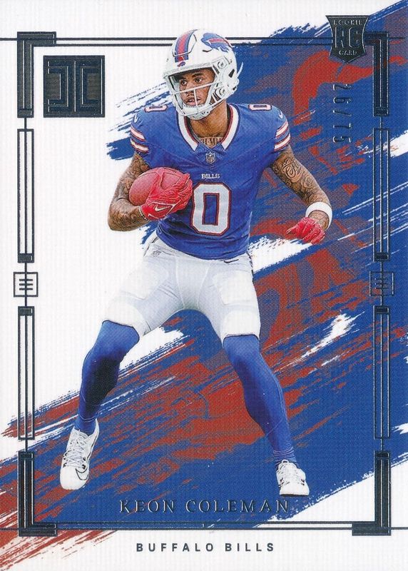 Keon Coleman 2024 Impeccable #99 Base /75 Rookie RAW