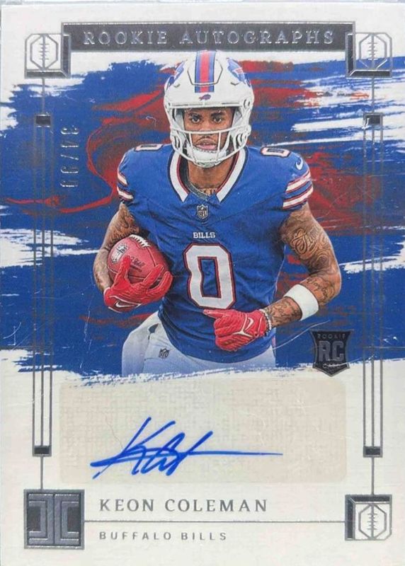 Keon Coleman 2024 Impeccable #RA-KCN Rookie Autographs /99 RAW