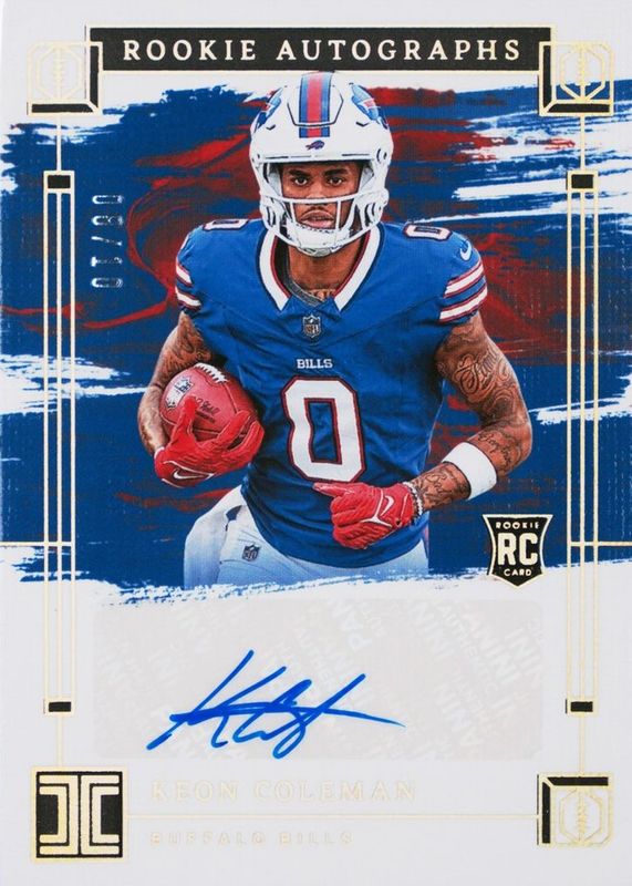 Keon Coleman 2024 Impeccable #RA-KCN Rookie Autographs - Gold /10 RAW