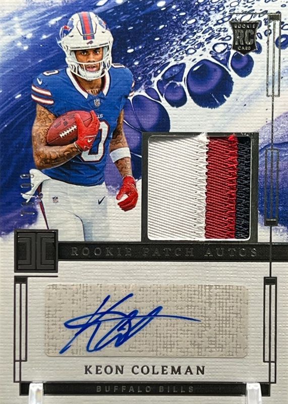 Keon Coleman 2024 Impeccable #RPA-KCN Rookie Patch Autographs /99 RAW
