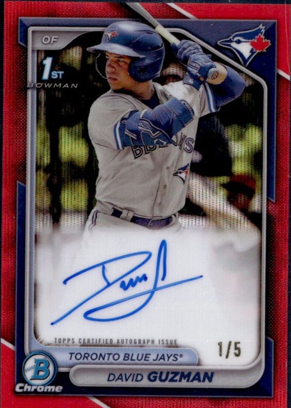 2024 Bowman #CPA-DGN Chrome Prospect Auto - Red Wave Refractor /5 (1st)