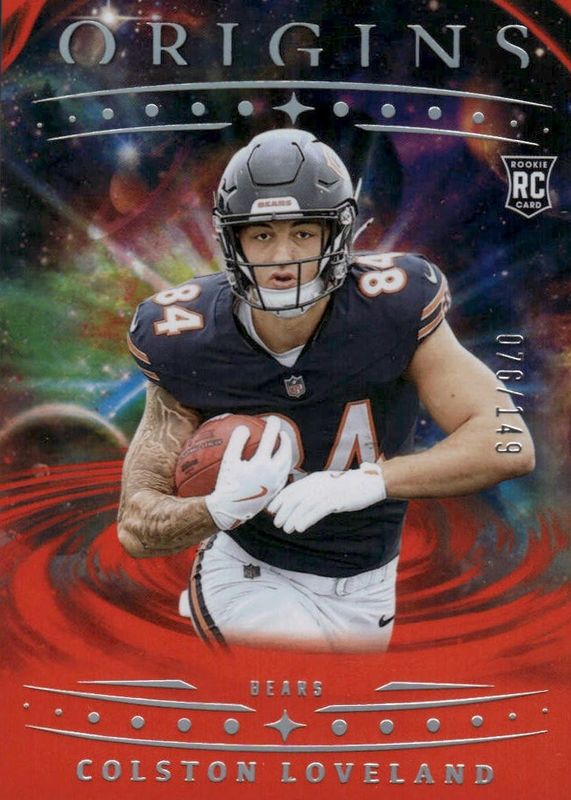 Colston Loveland 2025 Origins #137 Orange /149 Rookie RAW