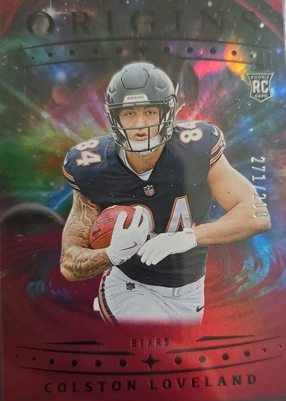 Colston Loveland 2025 Origins #137 Red /225 Rookie RAW