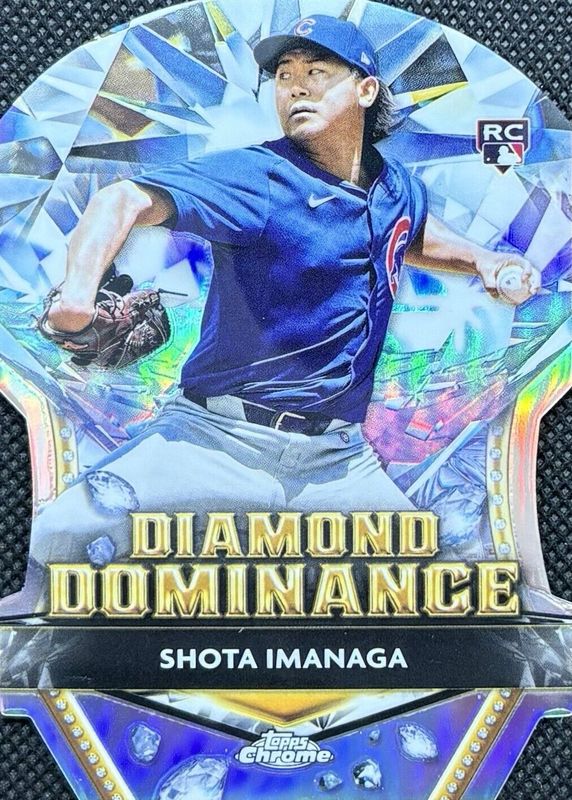 Shota Imanaga 2024 Topps Chrome Update #DD-10 Diamond Dominance Rookie PSA 10