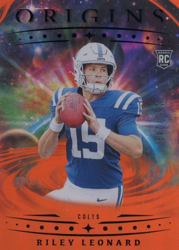 Riley Leonard 2025 Origins #138 Holo Orange /249 Rookie RAW