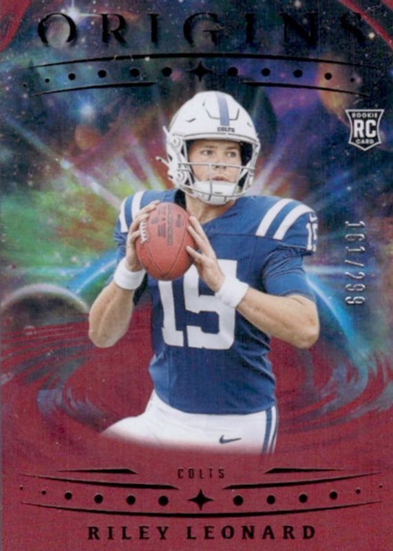 Riley Leonard 2025 Origins #138 Holo Red /299 Rookie RAW