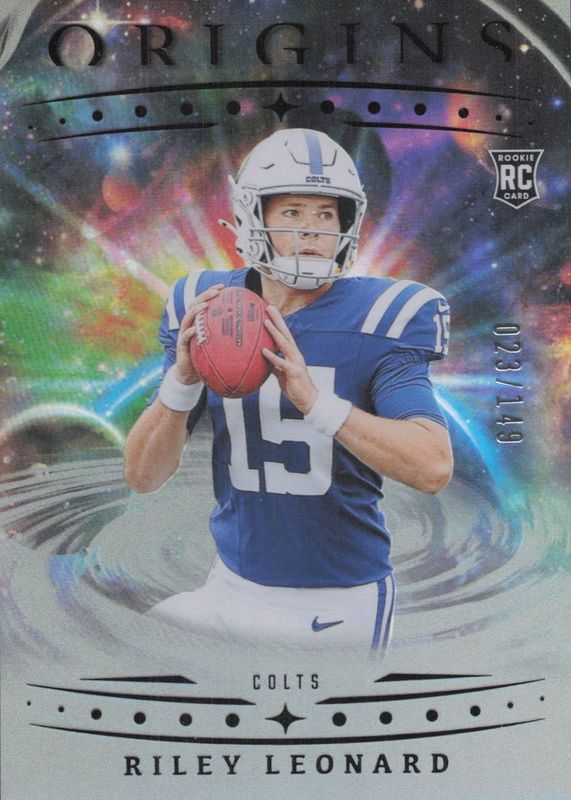 Riley Leonard 2025 Origins #138 Holo Silver /149 Rookie RAW