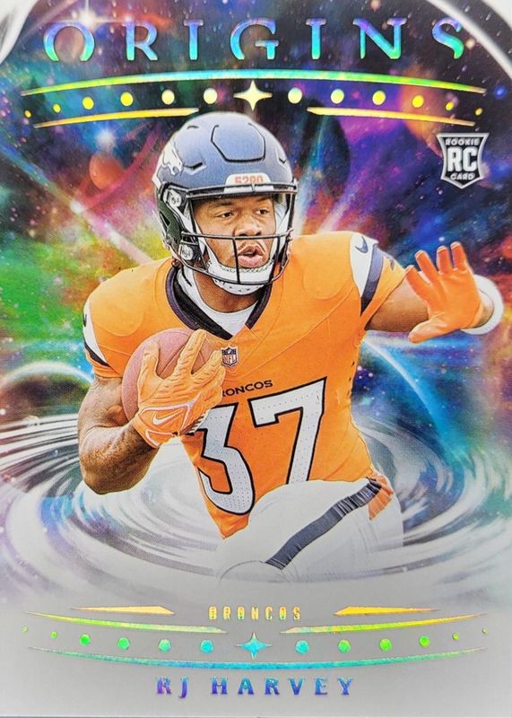 RJ Harvey 2025 Origins #141 Base Rookie RAW