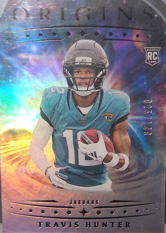Travis Hunter 2025 Origins #142 Holo Silver /149 Rookie RAW