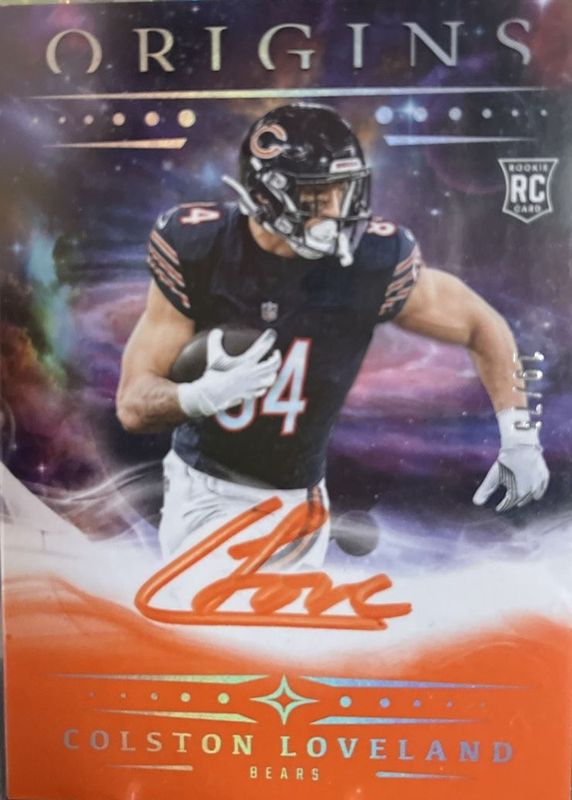 Colston Loveland 2025 Origins #RA-CLO Rookie Autographs - Orange /75 RAW