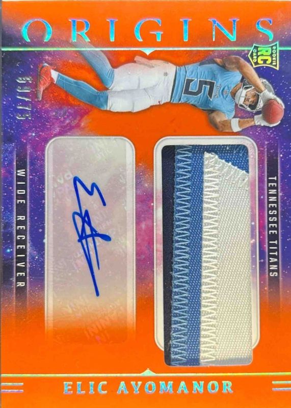 2025 Origins #RJJ-EAR Rookie Jumbo Patch Autographs - Orange /75