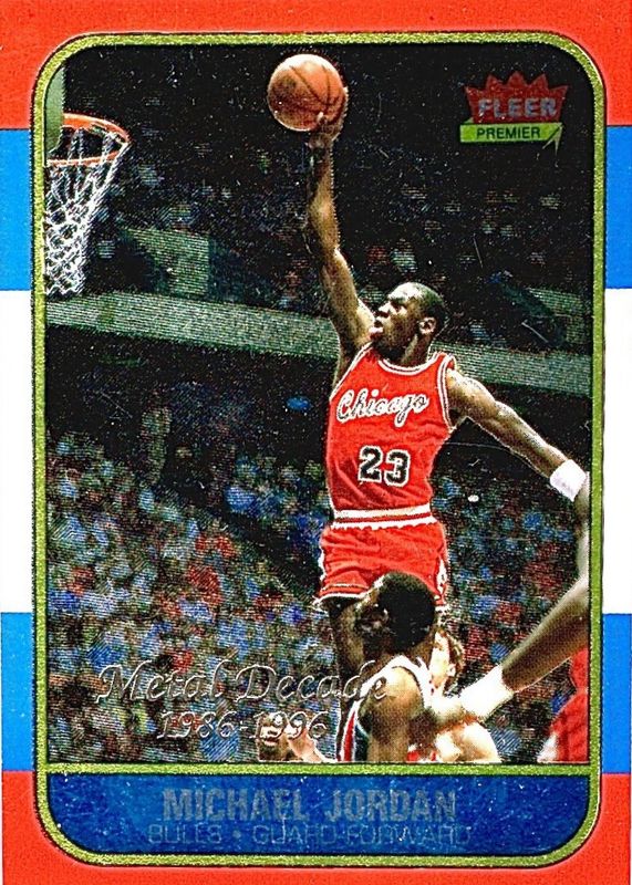 Michael Jordan 1996 Metal #M4 Decade of Excellence Price Guide 