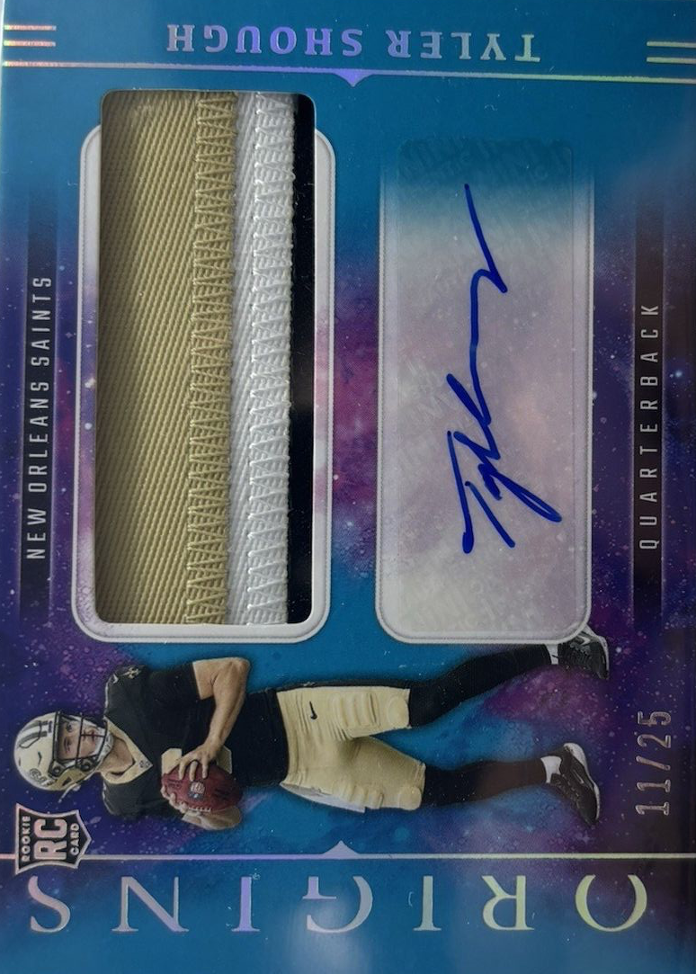 Tyler Shough 2025 Origins #RJJ-TSH Rookie Jumbo Patch Autographs ...