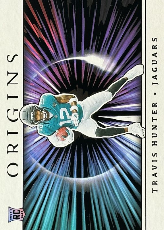 Travis Hunter 2025 Origins #5 Big Bang /(SSP) Rookie RAW