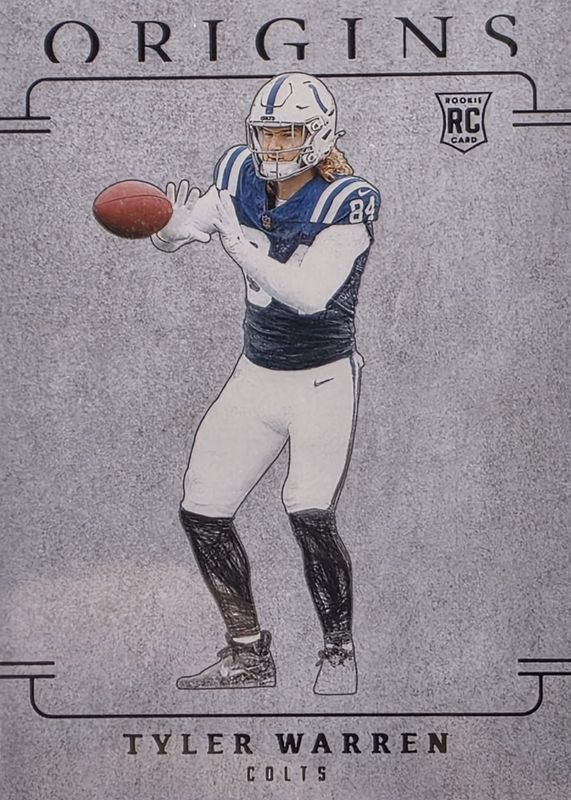 Tyler Warren 2025 Origins #18 Blank Slate /(SSP) Rookie RAW