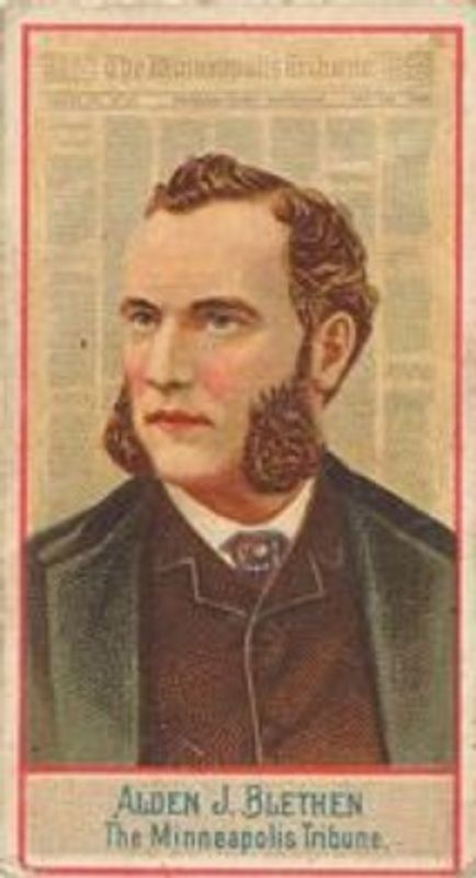 Alden J Blethen 1887 American Editors (N1) #8 Base RAW