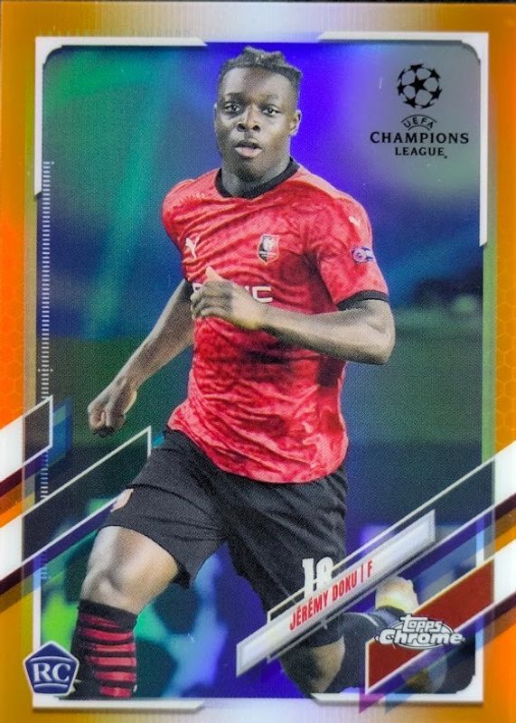 2020 Topps Chrome UEFA Champions League #2 Orange Refractor /25