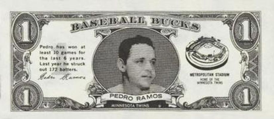 1962 Topps Baseball Bucks Base