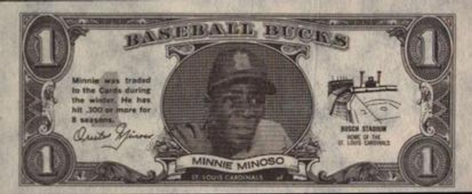 1962 Topps Baseball Bucks Base