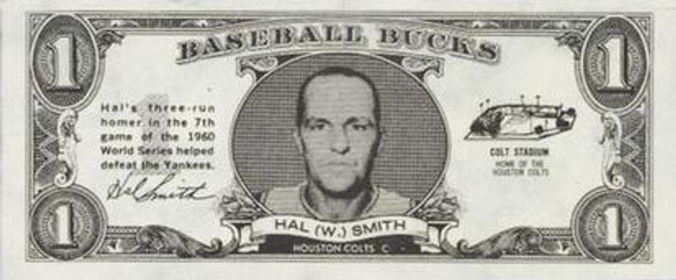 1962 Topps Baseball Bucks Base