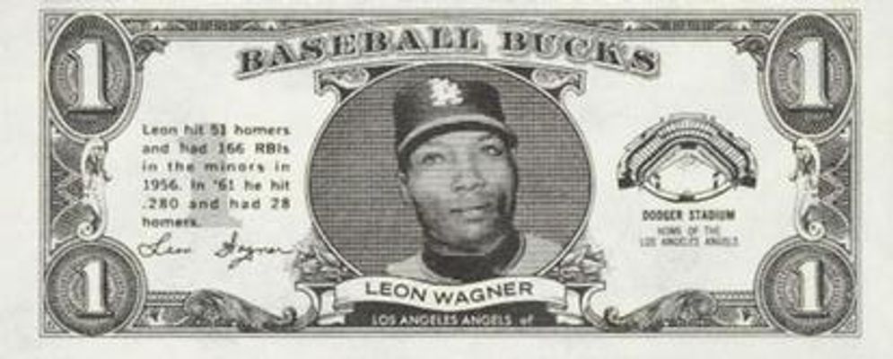 1962 Topps Baseball Bucks Base