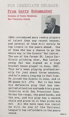 1964 Topps Rookie All Star Banquet #16 Base