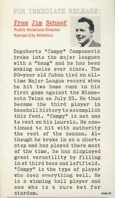 1964 Topps Rookie All Star Banquet #20 Base
