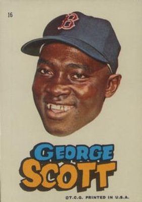 1967 Stickers Boston Red Sox #16 Base