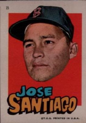 1967 Stickers Boston Red Sox #15 Base